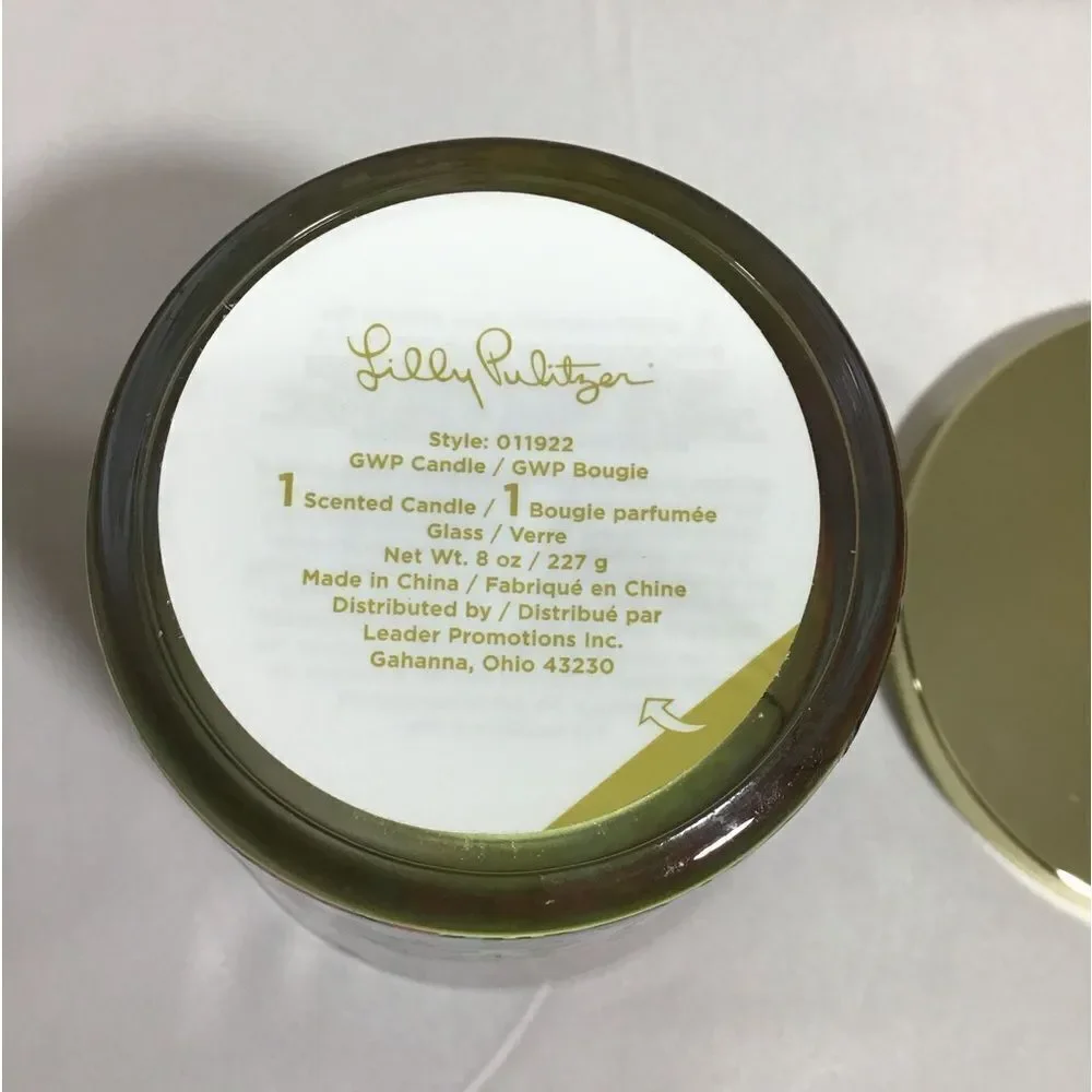 Lily Pulitzer Fintas Bougie Scent 8oz Candle New
